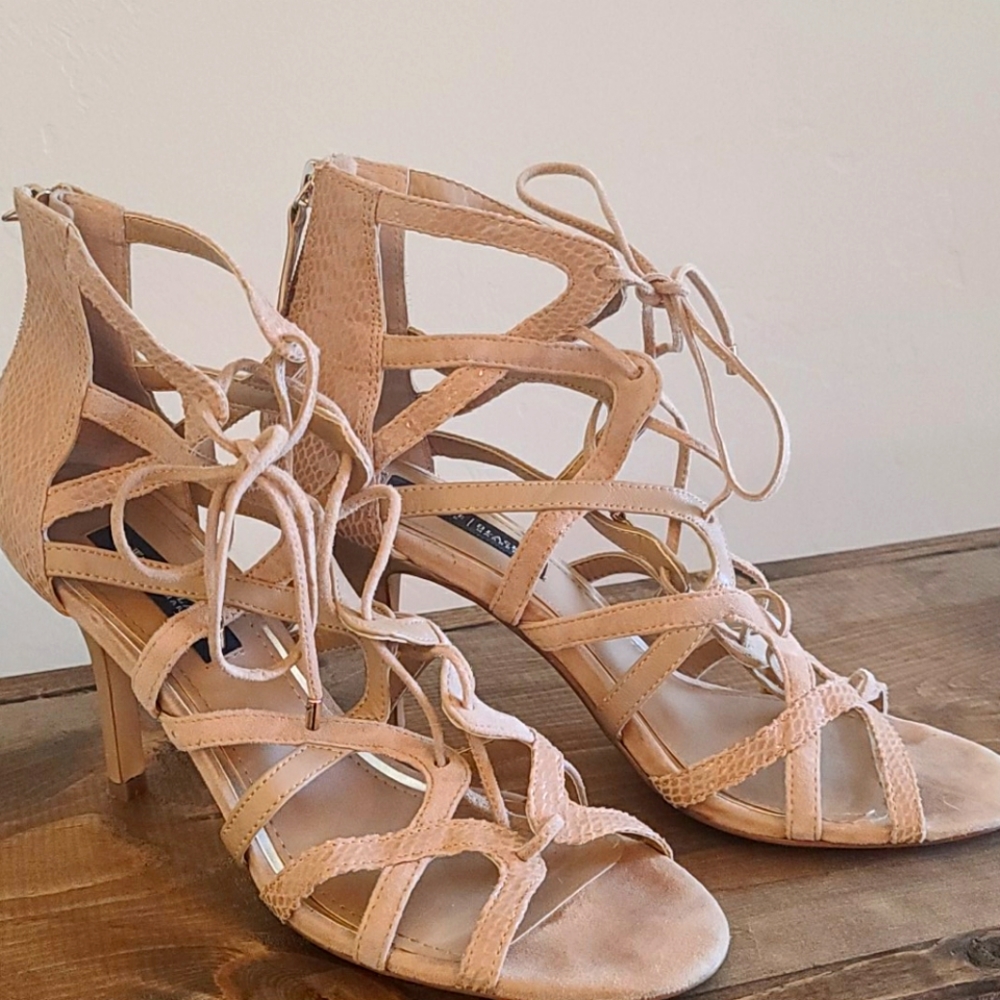White House Black Market strappy heels